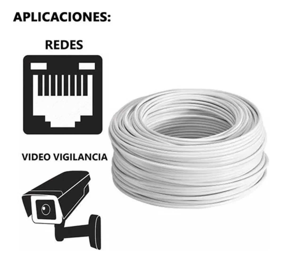 Cable De Red Cat 5e 50 Metros Patch Cord Rj45 Internet2