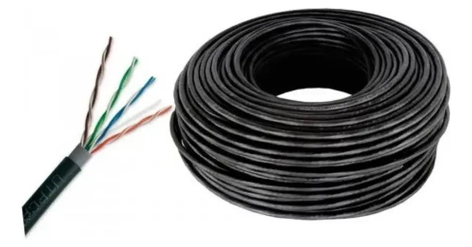 Cable de Red Cat 6 200 Metros Caja Bobina 200 Metros Exterior 0
