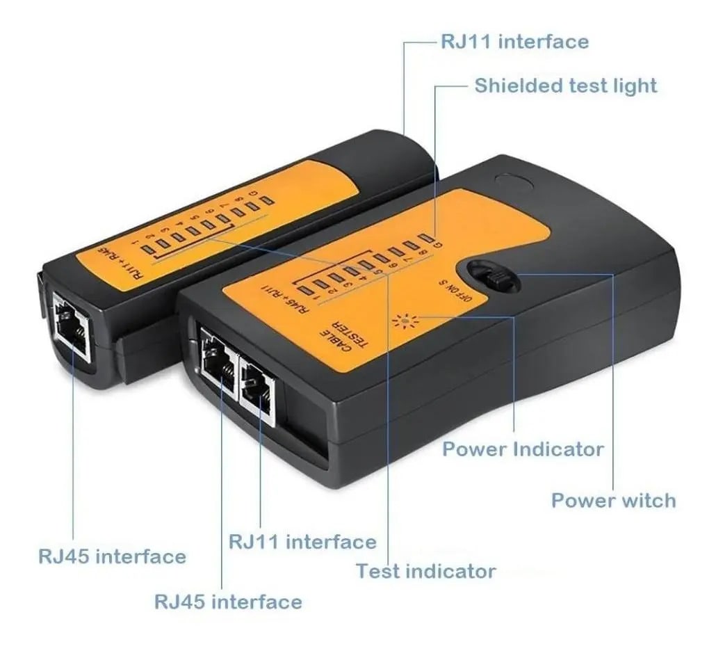 Tester Cable Red Utp Lan Rj45 Rj112