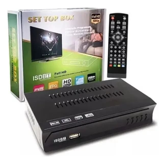 Sintonizador Tv Digital Deco Hdtv Full Hd Isdb-t Hdmi Y Rca2