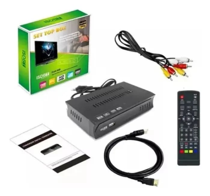 Sintonizador Tv Digital Deco Hdtv Full Hd Isdb-t Hdmi Y Rca3
