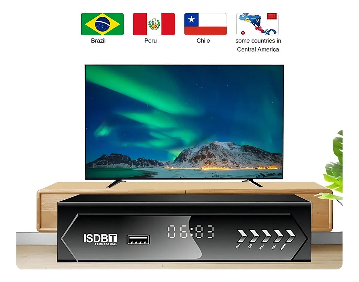 Sintonizador Tv Digital Deco Hdtv Full Hd Isdb-t Hdmi Y Rca4