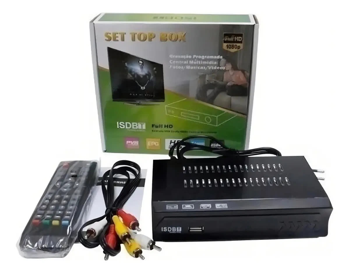 Sintonizador Tv Digital Deco Hdtv Full Hd Isdb-t Hdmi Y Rca 0