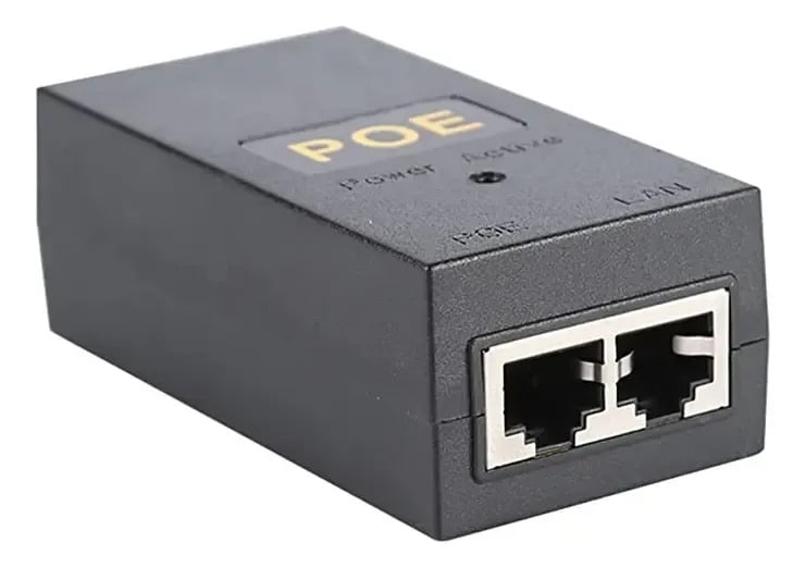 Inyector Poe 24v 1a - 24w + Cable Trébol 0