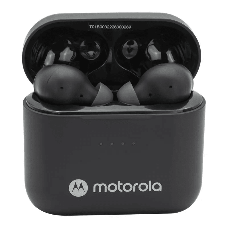 AUDÍFONOS MOTOROLA INALÁMBRICOS MOTOROLA  BUDS  ANC, BLUETOOTH, IPX5, CANCELACIÓN RUIDO  79MOTANCBK3