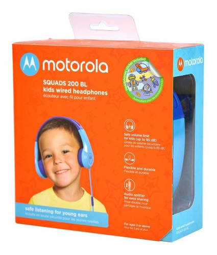 AUDIFONOS  MOTOROLA SQUADS 200 OVER-EAR MANOS LIBRES PARA NIÑOS3