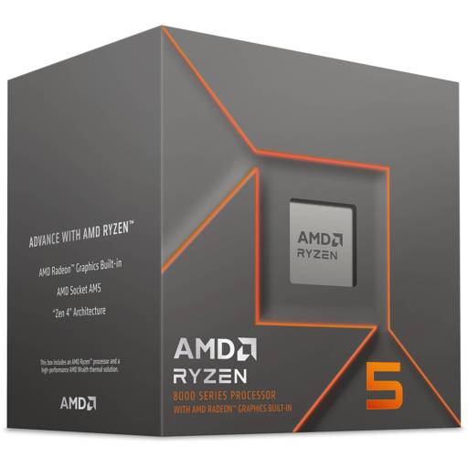 Procesador AMD Ryzen™ 5 8500G, 6 Nucleos, 12 Hilos, Gráficos Radeon 740M, Socket AM5 0