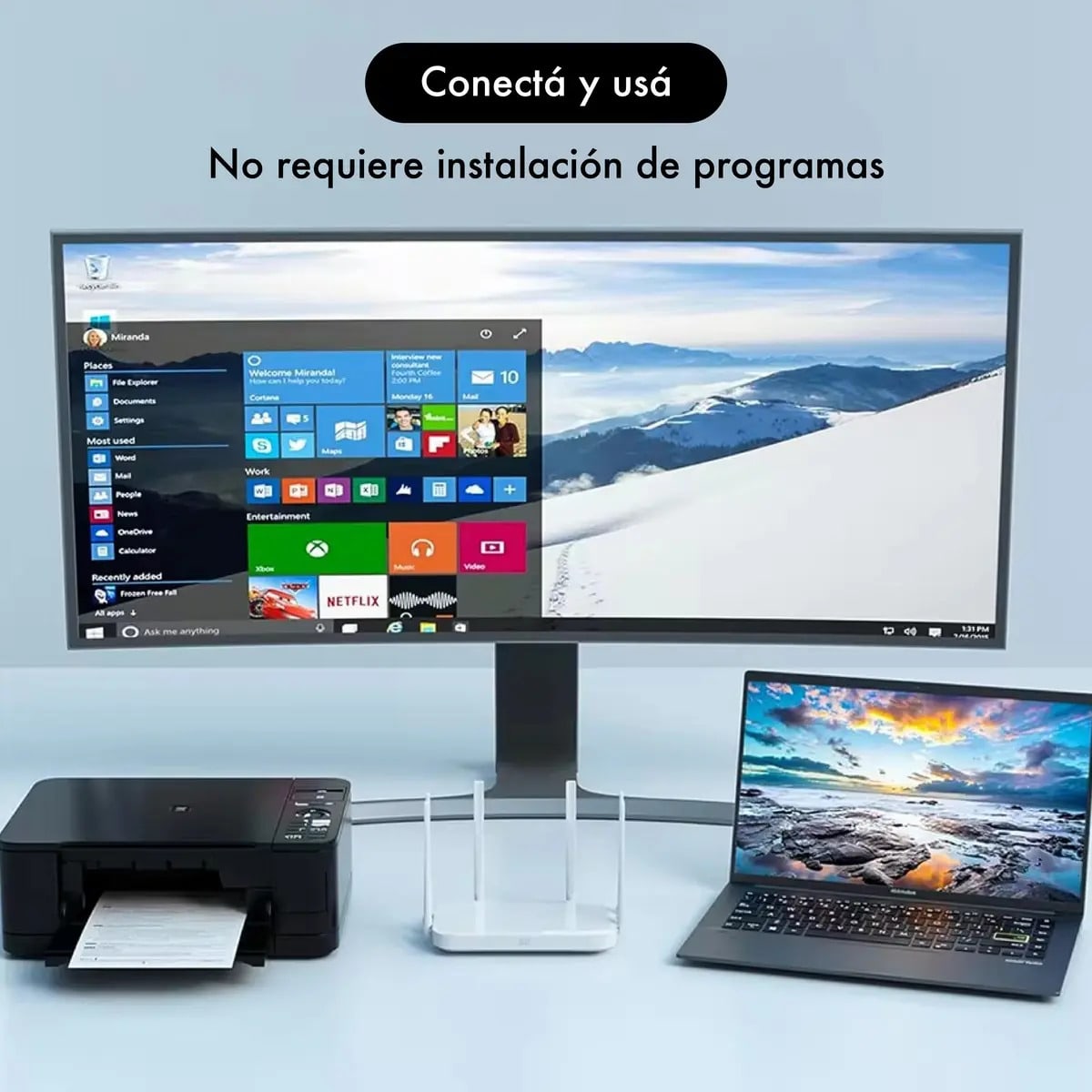 Divisor Ethernet 1 a 3 Gigabit Expansor de Red de 1000 Mbps Conmutador de red7