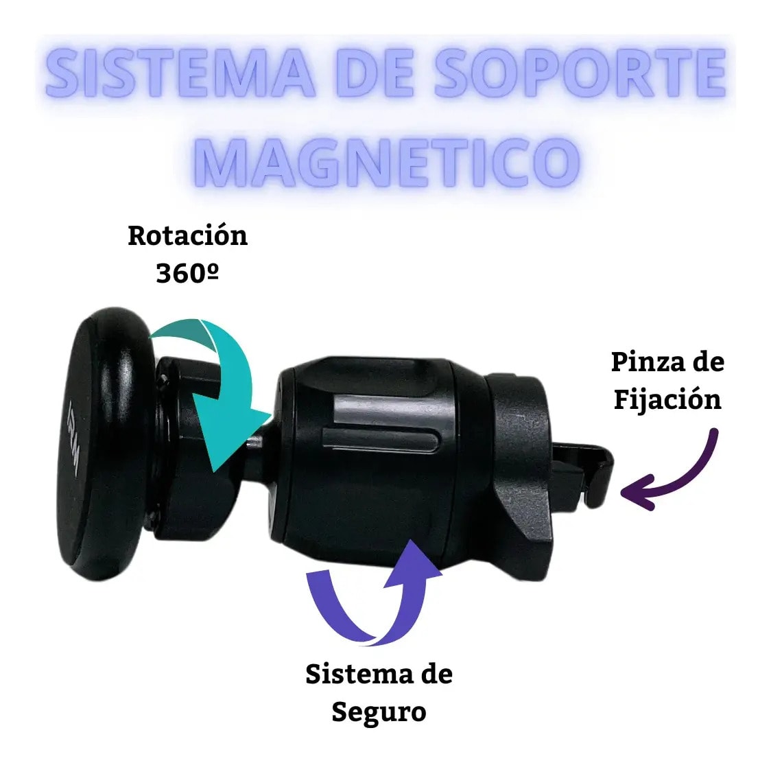 Soporte De Celular Para Auto Ajustable Con Iman Irm 126962
