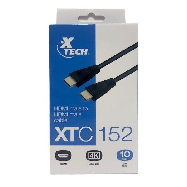 CABLE HDMI MACHO HDMI MACHO XTECH 3MTS 4K XTC-1522