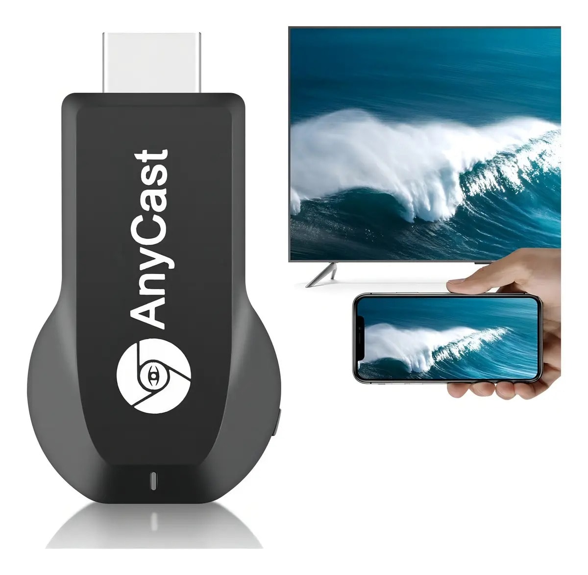 Tv Stick Anycast M9 Full Hd Negro Wi-fi Miracast Airplay Dlna Hdmi 128mb3