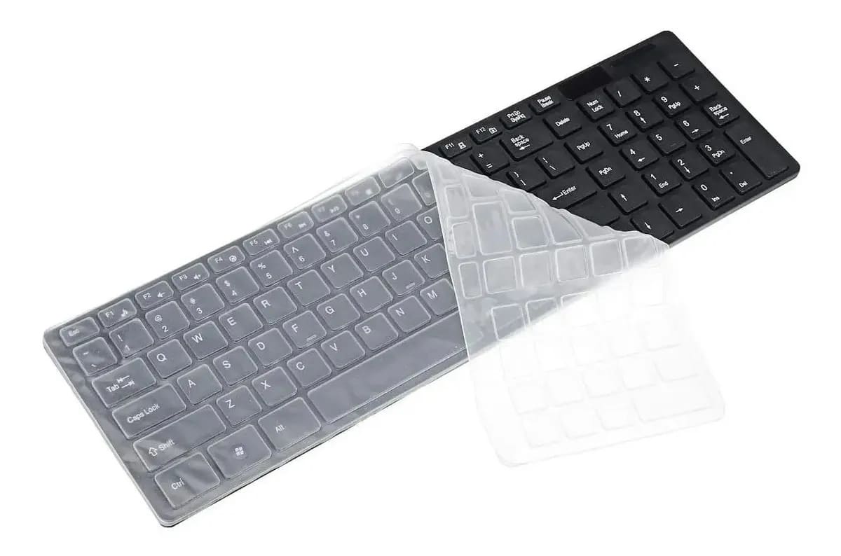 Combo Inalámbrico Teclado + Mouse + Protector Caucho K-06 Teclado3