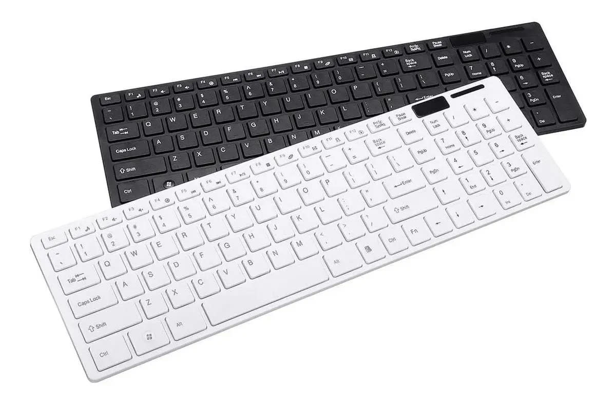 Combo Inalámbrico Teclado + Mouse + Protector Caucho K-06 Teclado5