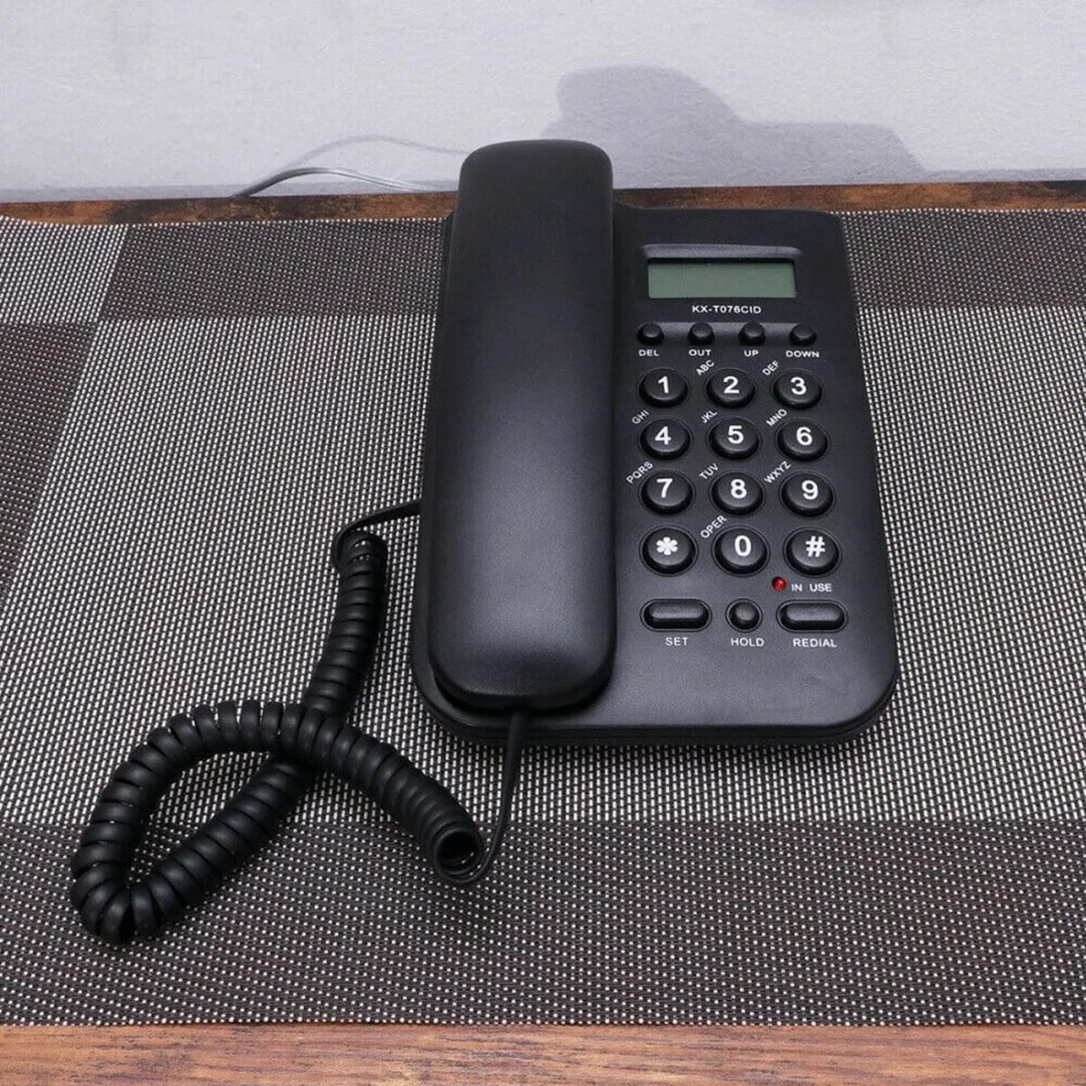 Telefono Fijo Escritorio Alambrico Pantalla Lcd Kx-t076cid4