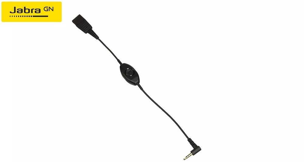 JABRA CABLE CORD QD A CONECTOR DE 3,5 MM CON BOTÓN DE RESPUESTA  FINALIZACIÓN PARA SMARTPHONES 30 CM1