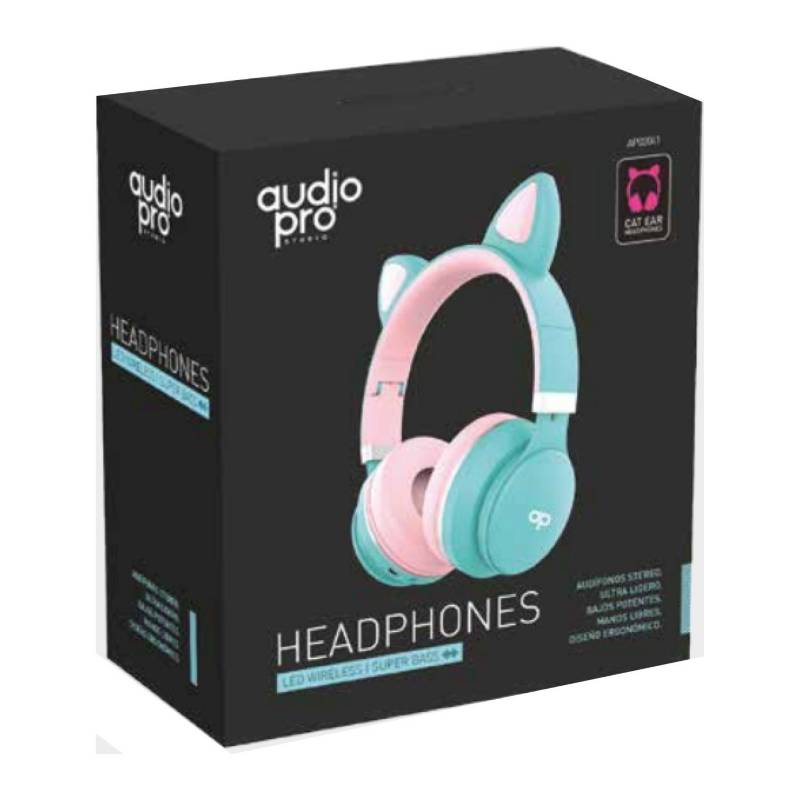 AUDÍFONOS BLUETOOTH AUDIOPRO GATO MICRO SD JACK 3.5 AP020499