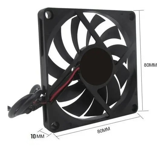 Ventilador Fan Cooler Usb Pc 8x8 5v Cable 100cm3