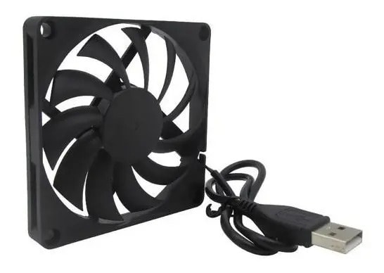 Ventilador Fan Cooler Usb Pc 8x8 5v Cable 100cm4