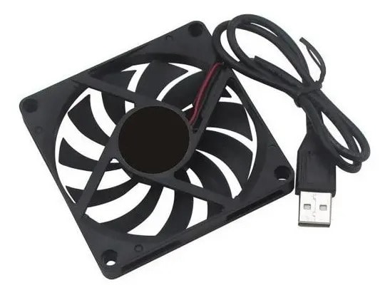 Ventilador Fan Cooler Usb Pc 8x8 5v Cable 100cm2