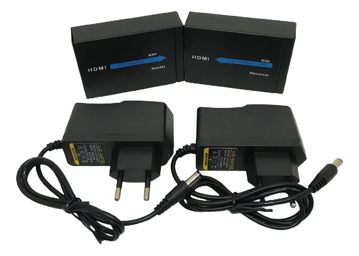Extensor Hdmi Rj45 60 Metros Utp Rj45 Full Hd 1080p Cat 5e/64