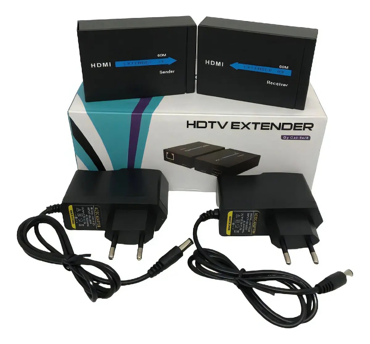 Extensor Hdmi Rj45 60 Metros Utp Rj45 Full Hd 1080p Cat 5e/63