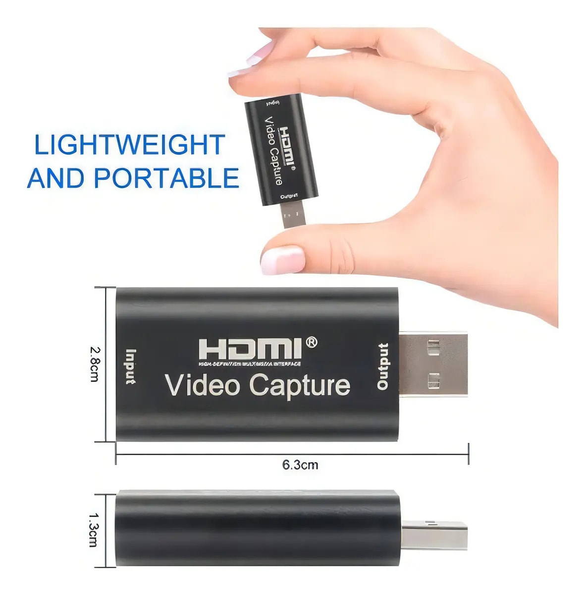 Capturadora de Video HDMI a USB 1080p para Streaming y Consolas2