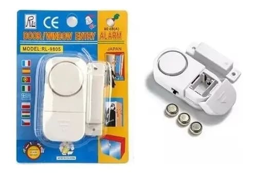 Pack 5 Alarmas Para Puerta O Ventana Sensor Magnético 90db4