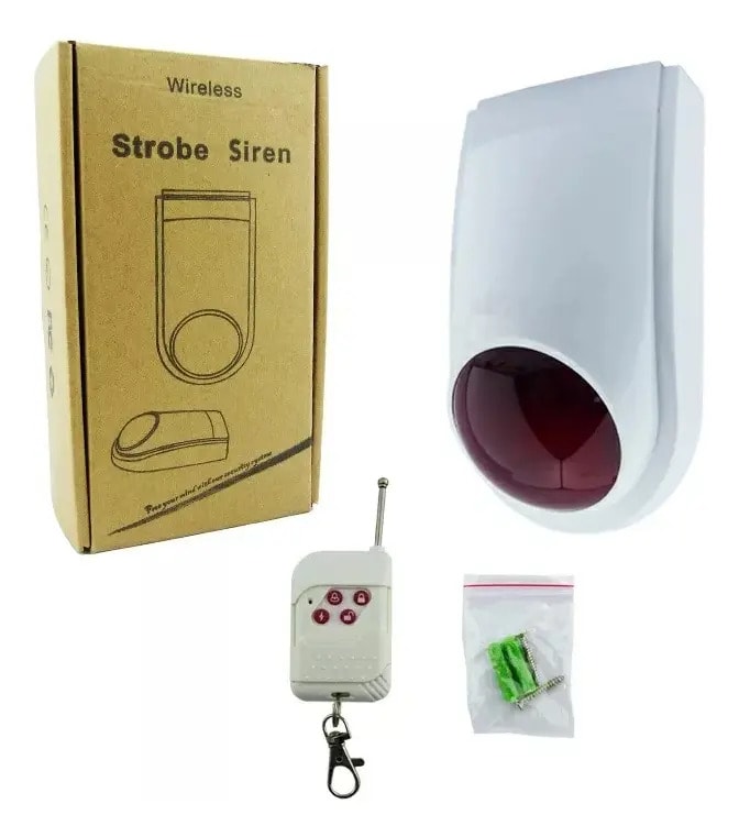 Alarma con Sirena Comunitaria Control remoto Hogar 433 Mhz2