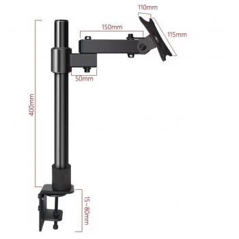 Soporte de Monitor Clip para Escritorio Giratorio 14 a 24 Pulgadas hasta 8kg2