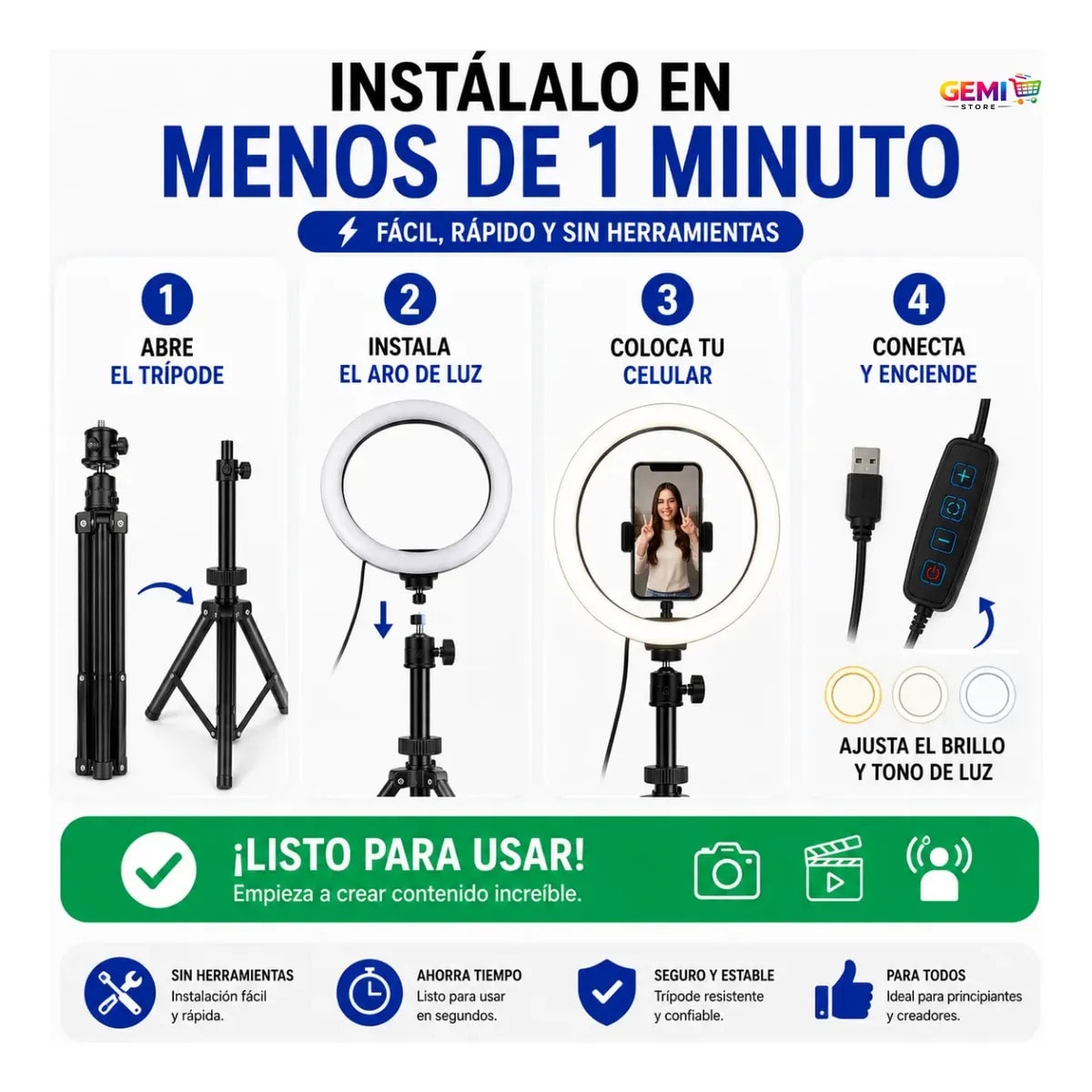 Aro De Luz Led Kit Led 10