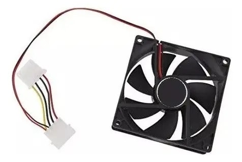 Ventilador Fan Cooler Pc 8x8cm 12v 0.18a Conector Molex 4pin3