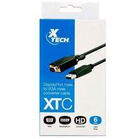 CABLE CONVERTIDOR CON CONECTOR DISPLAYPORT MACHO A VGA MACHO 1.8MTS RESOLUCIÓN 1920x1080p3