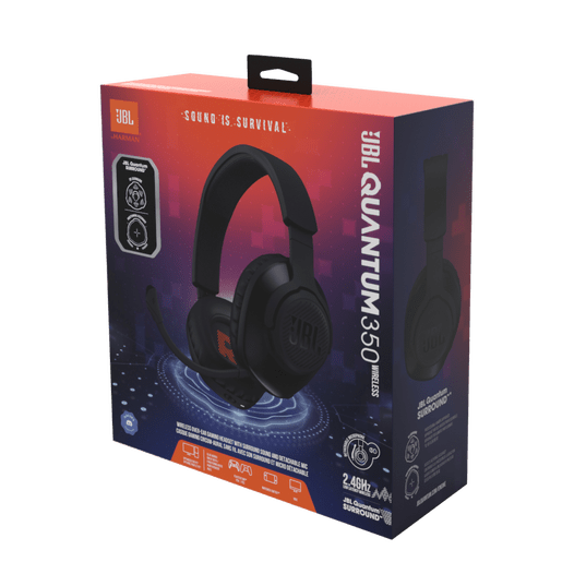 AUDÍFONOS JBL QUANTUM 350 INALÁMBRICOS OVER EAR JBLQ350WLBLKAM11
