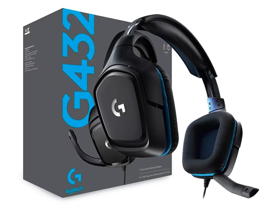 AUDÍFONOS GAMER LOGITECH G432 AURICULAR 7.1 SURROUND, DTS HEADPHONE:X 2.0  981-0007695