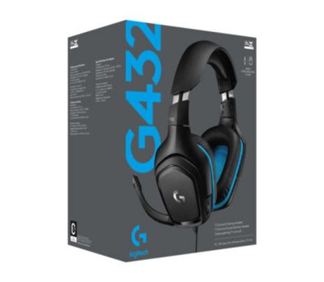 AUDÍFONOS GAMER LOGITECH G432 AURICULAR 7.1 SURROUND, DTS HEADPHONE:X 2.0  981-0007696