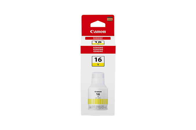 Botella De Tinta Canon Gi-16 Pixma Gx6010/Gx7010 132Ml Amarillo2