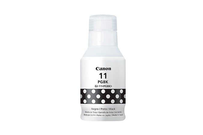 Botella De Tinta Canon Gi-11Bk 7700 Páginas 135Ml Negro 0