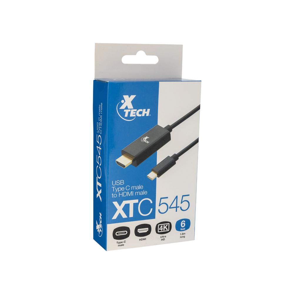 CABLE CON CONECTOR USB TIPO-C MACHO A HDMI MACHO 4K a 30Hz  XTC-5451