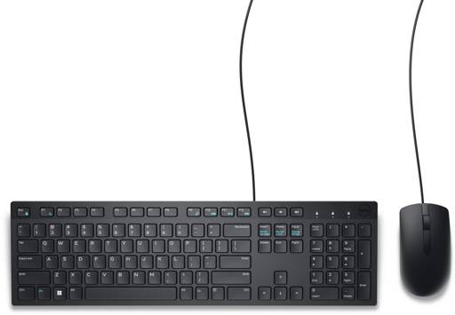 Kit Teclado Y Mouse Alámbrico Dell Km300C Usb Cable 1.8 Metros 1000Dpi3