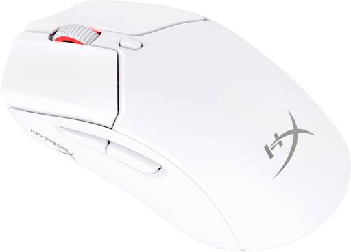 MOUSE GAMER HYPERX PULSE FIRE HASTE 2 SENSOR HYPERX 26K LIGERO 53G 6 BOTONES 26000 DPI BT 5.0 BLANCO 0