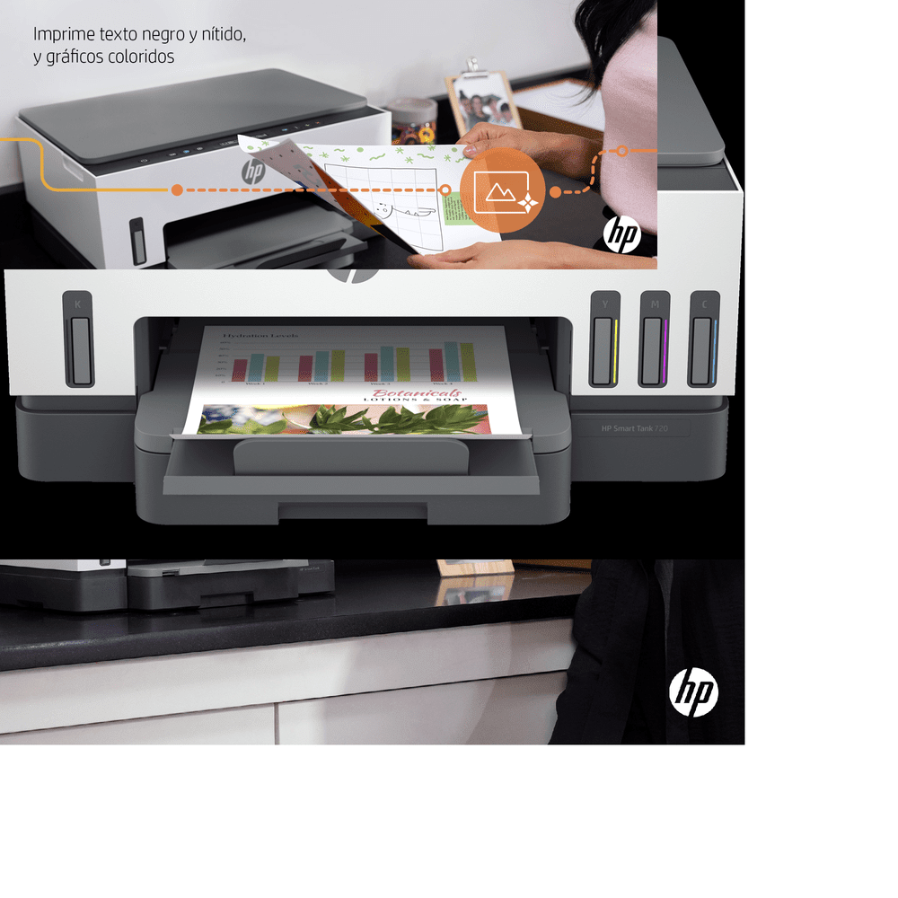 IMPRESORA MULTIFUNCIONAL HP SMART TANK 720 TINTA COLOR WIFI BT USB DUPLEX 6UU46A#AKH2