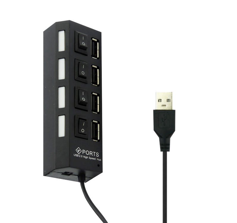 HUB USB 2.0 4 PUERTOS 0