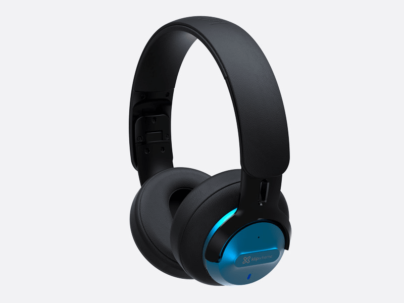 AUDÍFONOS INALÁMBRICOS KLIP XTREME ANC BATERÍA 44HORAS BT 5.0 KNH-750BL 0