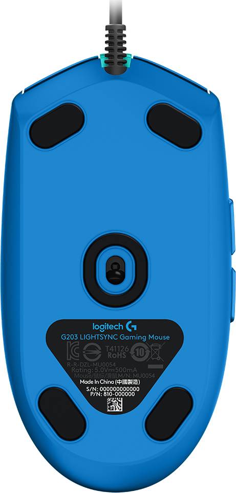 MOUSE GAMER LOGITECH G203 LIGHTSYNC 6 BOTONES 8000 DPI AZUL6