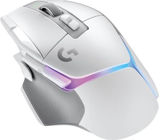 MOUSE GAMER INALÁMBRICO LOGITECH G502 X PLUS 13 BOTONES 25600 DPI SENSOR HERO 2 BLANCO2