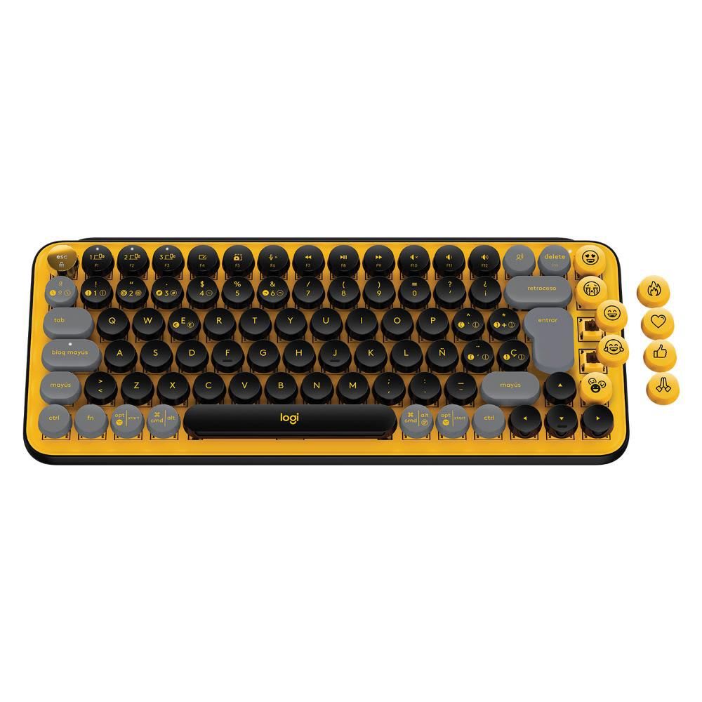 TECLADO LOGITECH POP KEYS INALÁMBRICO MINI TECLAS MULTIMEDIA BT 5.1 ERGONÓMICO 0