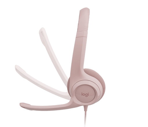 AUDIFONOS LOGITECH CALL CENTER H390 MICRÓFONO CON CANCELACIÓN DE RUIDO USB ROSA5