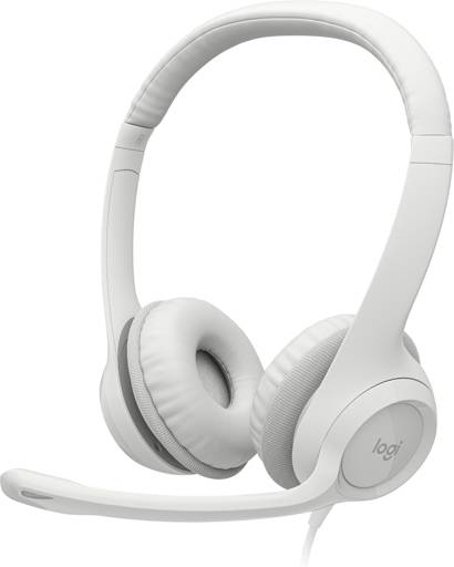 AUDIFONOS LOGITECH CALL CENTER H390 MICRÓFONO CON CANCELACIÓN DE RUIDO USB BLANCO 0