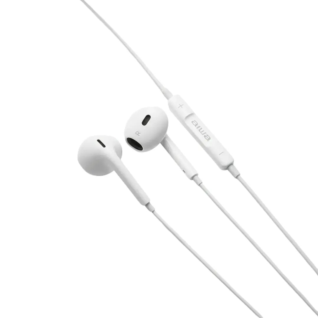 Audifonos Alámbricos Aiwa Jack 3.5Mm C/Mic Aw-I112 Blanco2