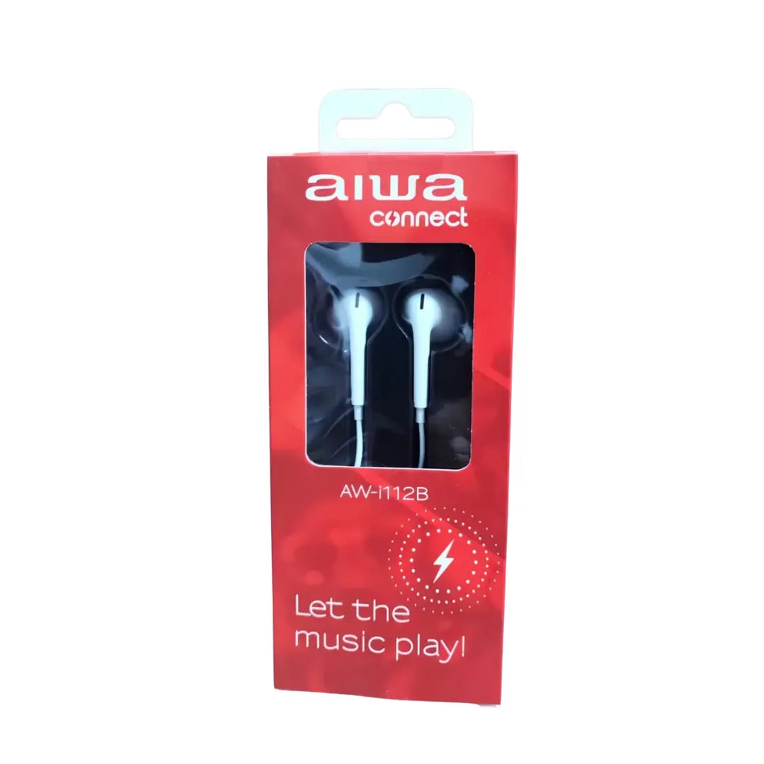 Audifonos Alámbricos Aiwa Jack 3.5Mm C/Mic Aw-I112 Blanco3